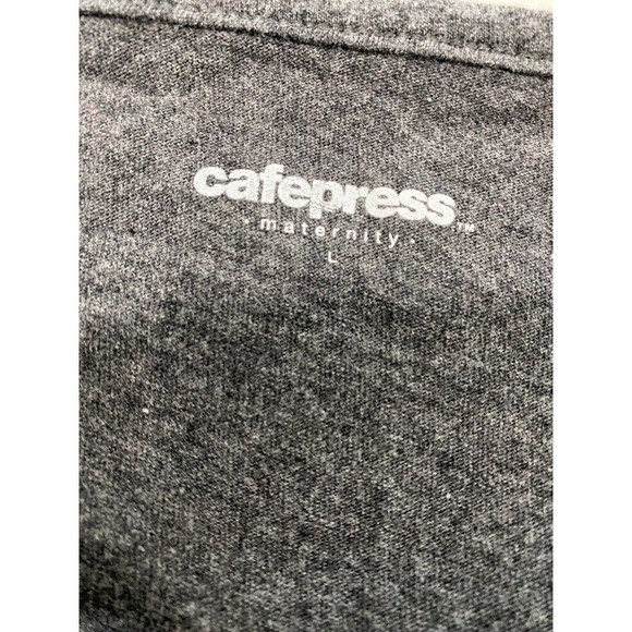 CafePress Maternity Grey V-neck long sleeve T-shirt Soccer player Size Large - Picture 2 of 2